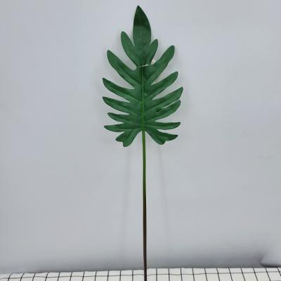 China 2021 New Minimalist Design Artificial Natural Green Decor Artificial Plant Leaves Decoration Leaf Layout for sale