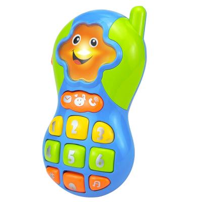 China YongnKids Musical Mobile Phone with Music and Lighting Kids Phone Smart Cell Music Toddler Mobile Plastic Electric Baby for sale