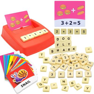 China Play Inside YongnKids Educational Cognitive Toys Matching Letters Arithmetic and Spelling Word Learning Game for Kids Kindergarten Learning Toy for sale