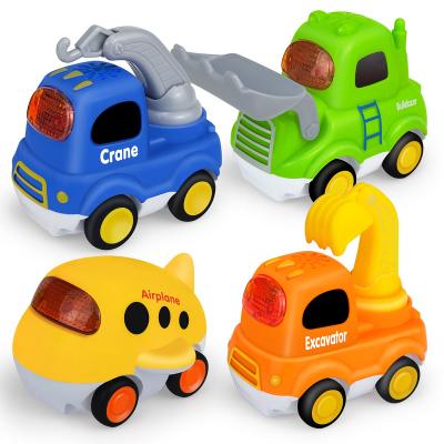 China RC Model YongnKids Cartoon Vehicle Speakers Cartoon Car Cool Lightweight Thrilling Toy For Children for sale