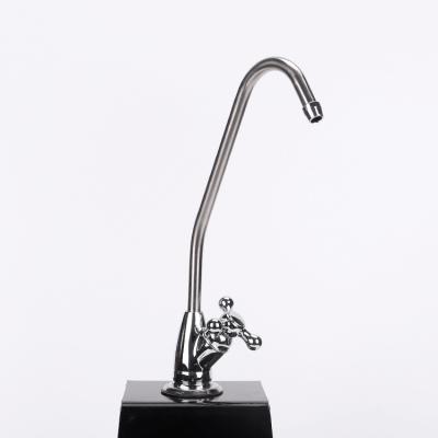 China NSF Water Filter Faucet Swan Neck Modern Water Filter Faucet Purifier Faucet Brass Chrome For RO System for sale