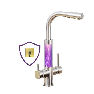 China Electric Faucet Three Way Sterilizer Kitchen Faucets Uvdf UV Led Purifier Faucet for sale