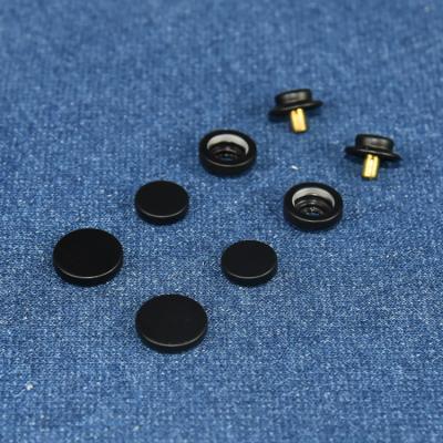 China Custom dry cleaning factory price garment accessories metal button logo push button 10mm snap button for leather for sale