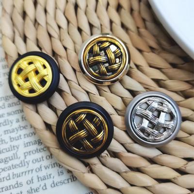 China New style dry cleaning logo metal leg button suit blazer button alloy metal custom coat buttons for suits for sale