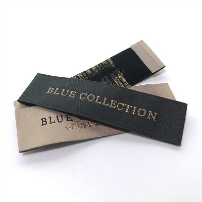 China Viable Private Custom Design Woven Label Neck Label OEM Clothing Label Garment Accessories Size Brand Logo for sale