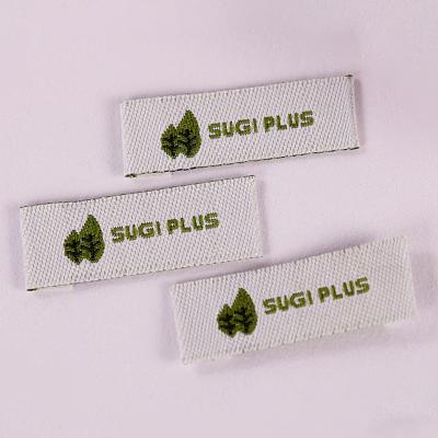 China Viable Private Custom Design Woven Neck Label OEM Apparel Label Cotton Neck Label Garment Accessories Size Brand Logo for sale