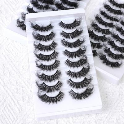 China Waterproof Fake Mink Eyelashes Fluffy Dramatic False 4d 8d 5d 25mm Eye Lashes Full Natural Band Lashes (Old) for sale