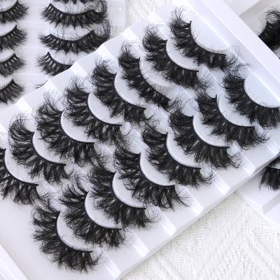 China Free Sample Waterproof Lash Packing White Tray Custom 8 Pairs Lash Book Your Logo Mink Eyelash Vendor D Curl Fluffy Silk Lashes for sale