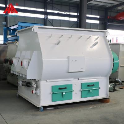 China SSHJ2 Plant 1 Ton Per Double Shaft Batch Paddle Mixer Animal Feed Plant Equipment For Sale for sale