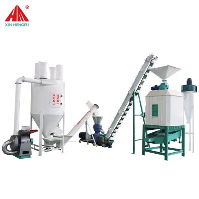 China To medium or large farm plant or farm small flat die type pellet food making machine chicken bird feed production line for sale