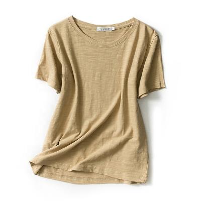 China 2020 Anti-Wrinkle Wholesale Hemp Apparel Custom Women Hemp T-shirts for sale