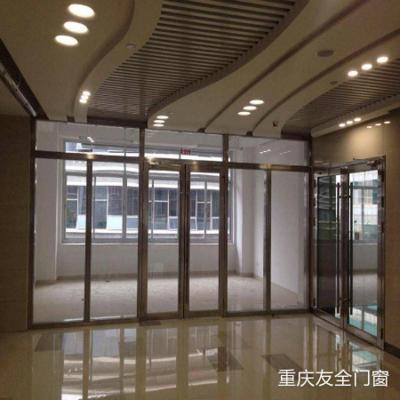 China China Supplier Modern Security Main Grill Stainless Steel Glass Door Fireproof Design for sale