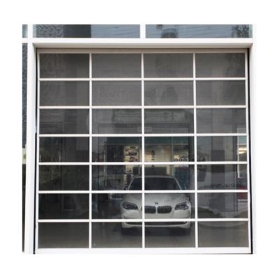 China Wholesale Modern Aluminum Alloy Modern Security Panel Automatic Insulated Garage Glass Door For Commercial for sale