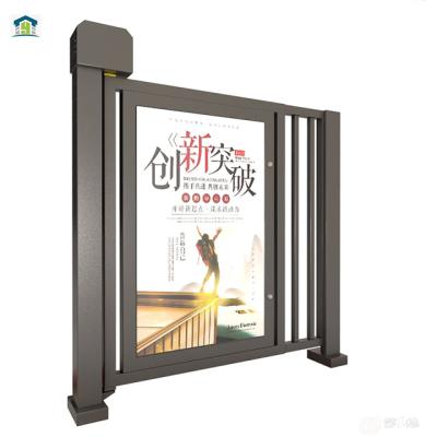 China Modern Best Price Professional Customized Intelligent Security Access Out Of Advertising Security Metal Doors for sale