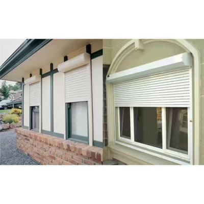 China Modern Electric Magnetic Screen Aluminum Window Fashionable White Roller Beautiful for sale