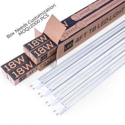 China Replaces t5/t8/t12 PC 1FT 2FT 3FT 4FT 5FT T8 LED tube light OEM ODM ETL CE ROHS 8FT 1200mm 18w T8 aluminum fluorescent led tube glass light for sale