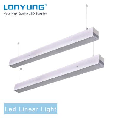 China Warehouse Workbench Surface Linear Light Dimmable Dimmable Linkable Led Fixture Ceiling Mounted Or Pendant 150cm 60w 0~10v for sale