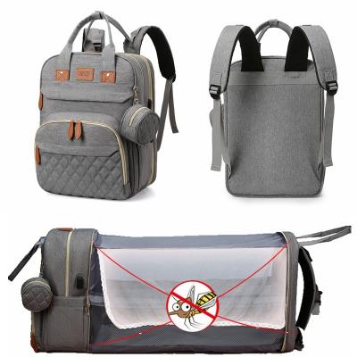 China With USB Factory Wholesale Cheap Outdoor Mommy Baby Diaper Bag Backpack For Travel OEM Custom Fashionable Organizer for sale