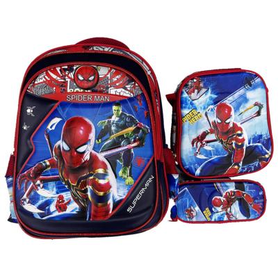 China 2021 Waterproof Hot Selling 3pcs Set School Bags GOOD QUALITY Student Bag Captain America Backpack for sale