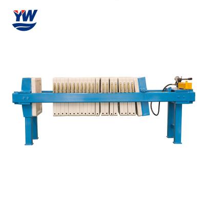 China Semi Automatic Filter Press Wastewater Treatment Process Chamber Filter 0.6Mpa for sale