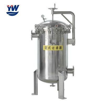 China SUS304 SUS316 Stainless Steel Multi Bag Filter Housing For Water Treatment for sale