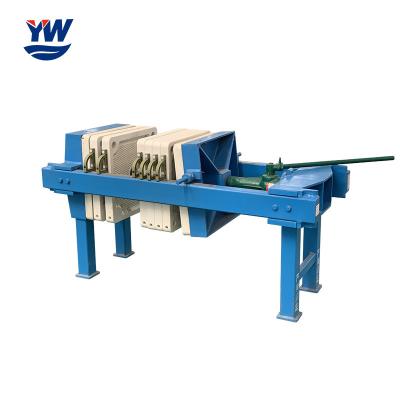 China Manual 80m2 Chamber Filter Press For Sewage Treatment Plant for sale