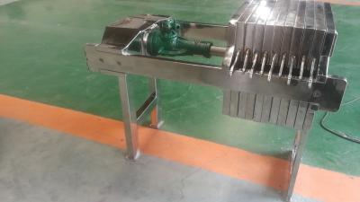 China Sugar Syrup Food Filter Press in Olieindustrie Handss304 316L Te koop