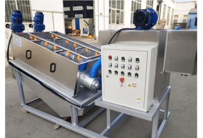 China Wastewater Treatment Sludge Dehydrator Screw Type River Sludge Snail Stacker for sale