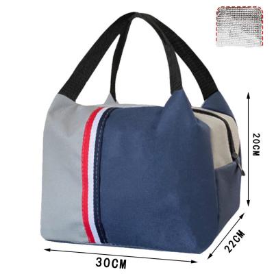 China Custom Large Logo 600D Oxford Waterproof Fabric Insulated Lunch Picnic Cooler Bag Thermal Food Delivery Bag for sale