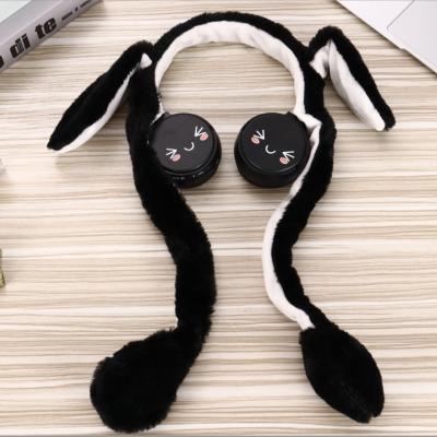 China Cute Kids Wireless Earbuds FM Radio SD Card Rabbit Ears Earbuds Headphones Gift Headsets With SD Card FM Radio For Earphones girls cartoon for sale