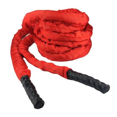 China Universal 30ft 40ft 50ft Durable Gym Battle Rope For Training Cardboard Packing Polyester Strength Increase Multiple Styles 1/1.5/2 inch for sale