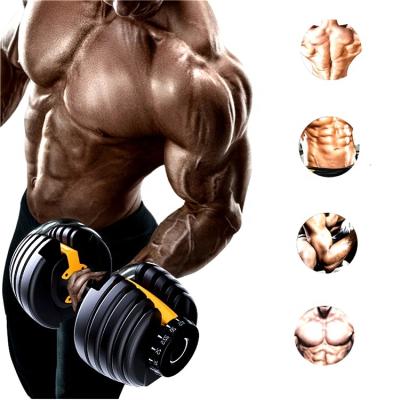 China Durable Hot Selling Adjustable Dumbbells Set For Sale 24KG Gym Equipment Dumbbell Weights for sale