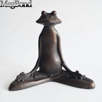 China Europe cast iron prince yoga statue yoga decor yoga frog for sale