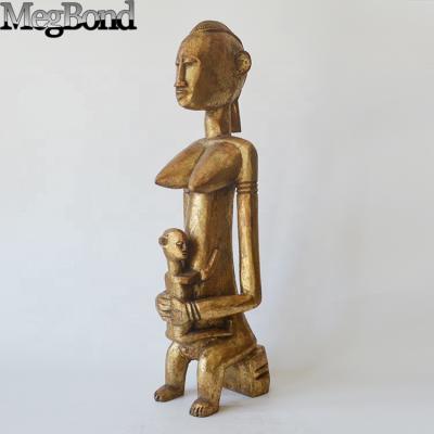 China Europe resin decor africana bronze sculptures african resin statue for sale