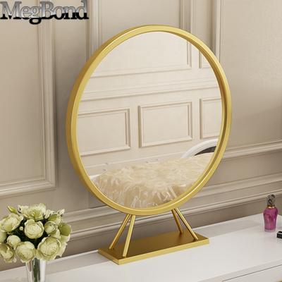 China Modern Bathroom Room Metal Mirror For Tabletop Cosmetic for sale