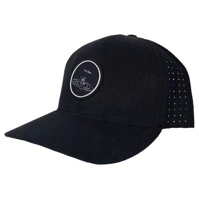 China Sporting Custom Logo Solid Color Laser Drilling Baseball Cap Laser Holes for sale