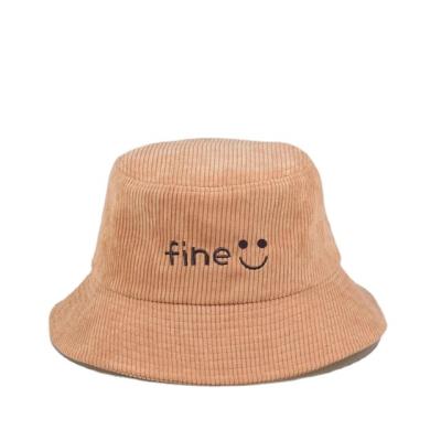 China Outdoor Corduroy Brim Beach Fisherman Hat Golf Bucket Hat Hot Selling Wide Fishing for sale