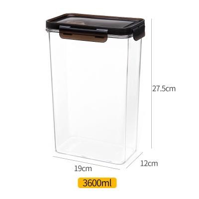 China Steamable 3600ml Storage Box For Kitchen Spaghetti Noodle Storage Container for sale