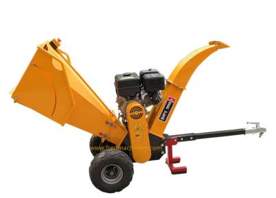 China 15 HP Benzin-hölzerne Chipper kundenspezifische Farbe mit Notaus-Knopf zu verkaufen