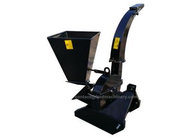 China Three Point Hitch Self Feeding Wood Shredder 4 Inch Black Colour 2 Years Warrenty for sale