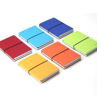 China FRONT Wholesale 2020 Printed Dot Paper Leather Grid Planner PU Diary a5 a6 Soft Leather Notebook for sale