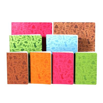 China 2021 FRONT Corporation Gifts Office Stationery PU Leather Notebook Soft Cover Cheap Notebooks Softcover A5 Plain for sale