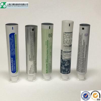 China Laminated Cosmetic Tube Small Airless Empty Toothpaste Containers Round / Oval for sale