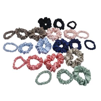 China Gift Non-Toxic Silk Scrunchies Great For Hair Elastic Hair Bands for sale