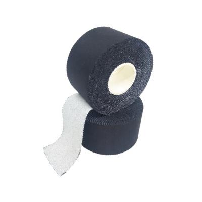 China 5cm Breathable Latex Rayon Free Black Zinc Oxide Adhesive Athletic Tape for sale