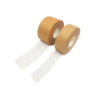 China 5cm*13.7m Premium Breathable Zinc Oxide Latex Free Rigid Strapping Tape for sale