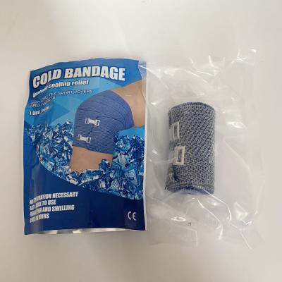 China 70% Cotton Instant Ice Wrap For Pain Relief Elastic Cold Bandage for sale