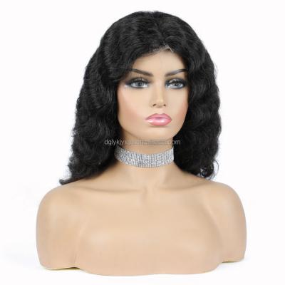 China Customization HL17 Wholesale Deep Loose Remy Human Hair Wig Loose 12inch 140g Deep Hair Wigs for sale