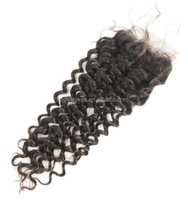 China Virgin Straight Hair Part Closure HT03 Lace Deep Wave HD Lace Up Closure 4x4 Top Soft Wholesale for sale