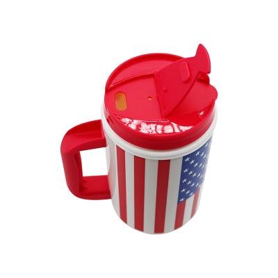 China Sustainable Large Capacity 32oz Unique Plastic Water Jug With Handle For Summer Party for sale